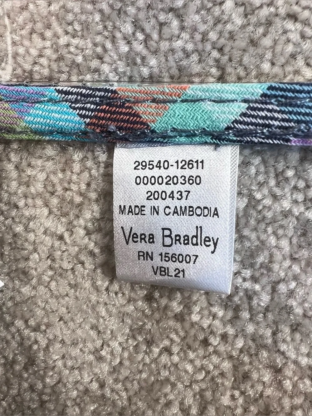 Vera Bradley shipped as